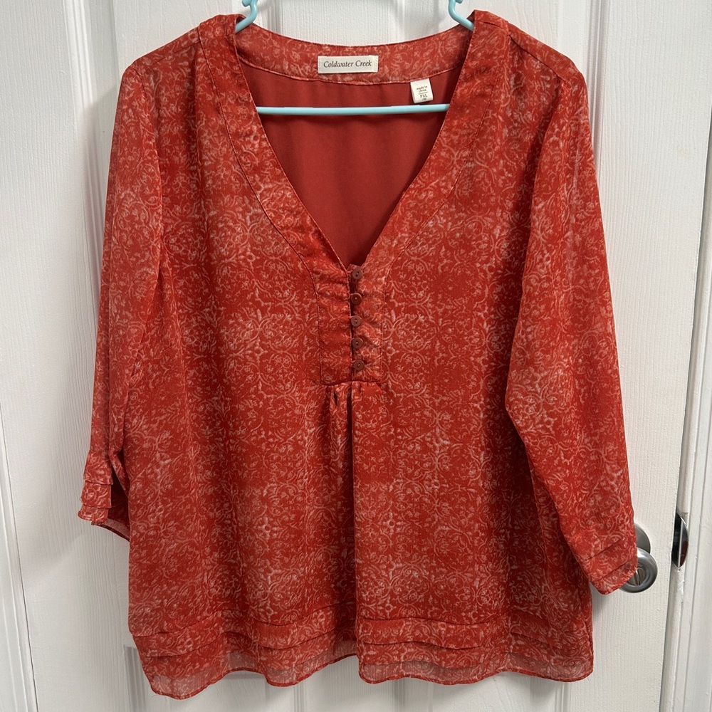 Coldwater Creek petite xl blouse